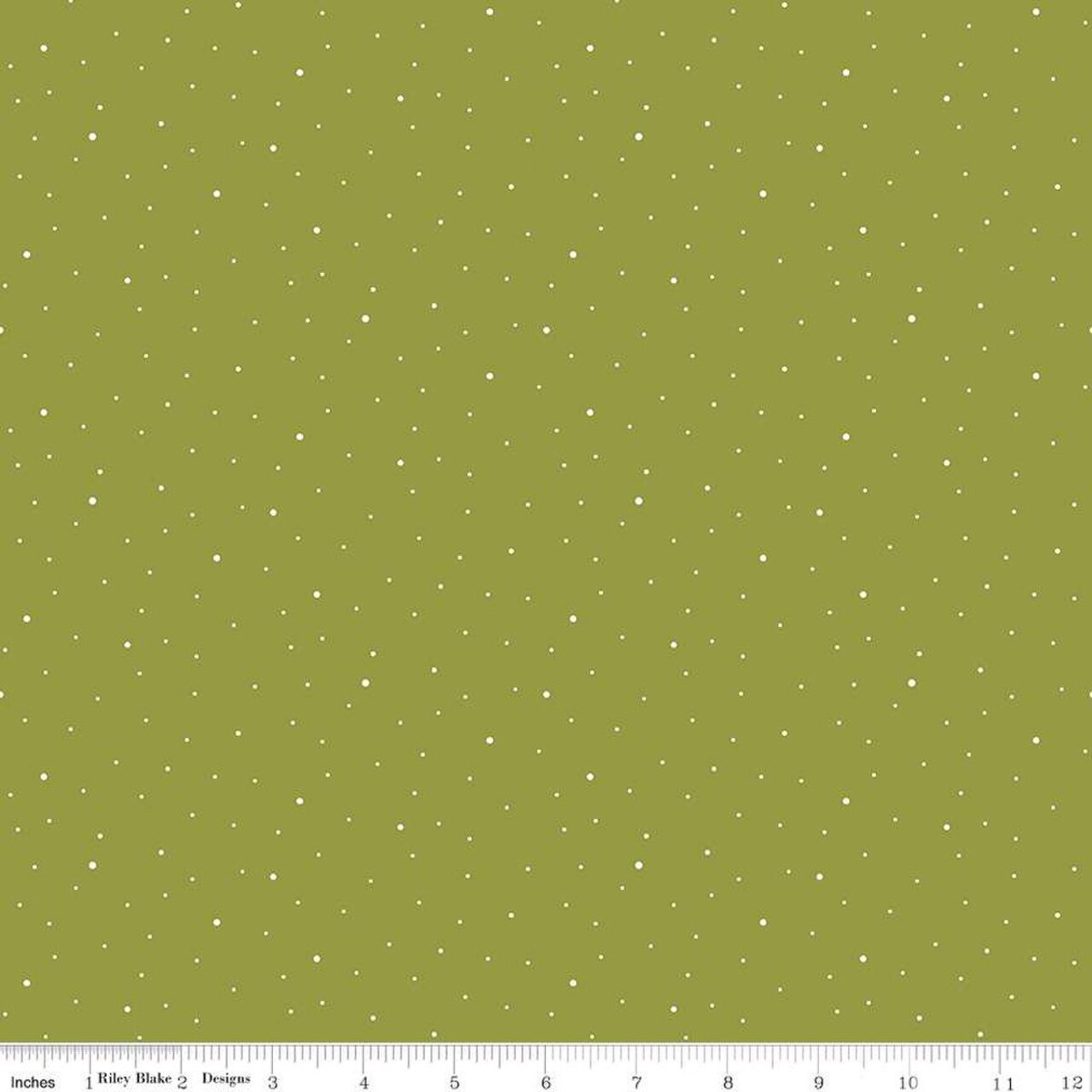 Fabric Riley Blake Basics Asparagus Dapple Dot by the Quarter Yard C640-ASPARAGUS